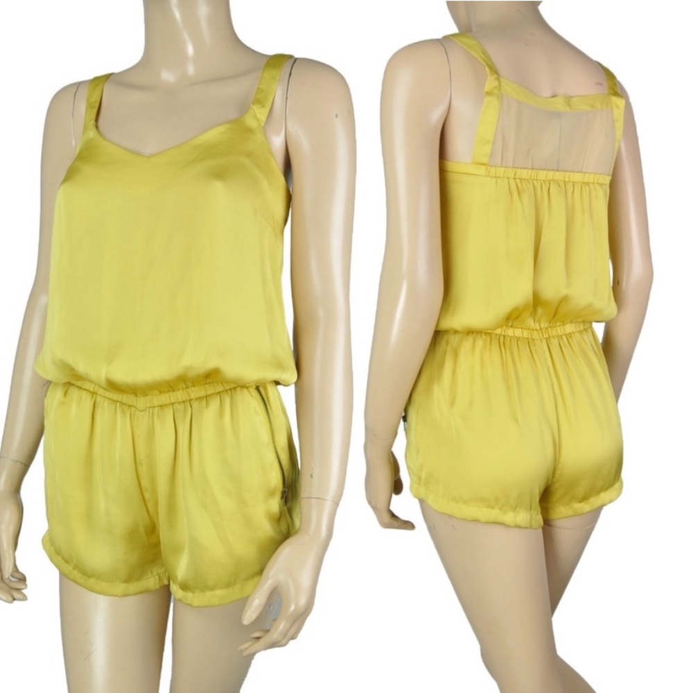 LUCCA COUTURE ROMPER PLAYSUIT JUMPSUIT GOLD YELLOW
